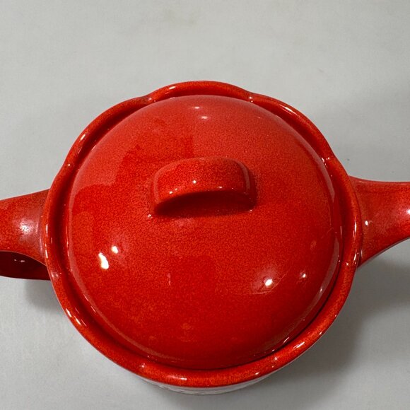 Waechtersbach Red Polka Dot Hen Chicken Earthenware 4 Cup Teapot Vintage - Picture 6 of 9
